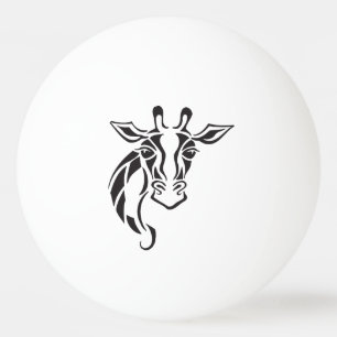 Bolinha De Ping Pong Arte principal do tatuagem do girafa