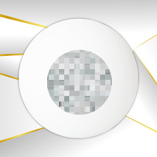 Bolinha De Ping Pong Arte Silver Pixel   Três estrelas