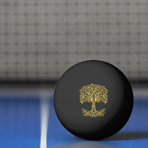 Bolinha De Ping Pong Árvore Celta Amarela Da Vida