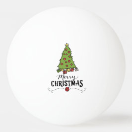 Bolinha De Ping Pong Árvore de Natal com decoração de presentes