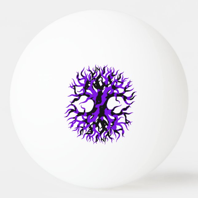 Bolinha De Ping Pong Árvore de vida roxa (Frente)