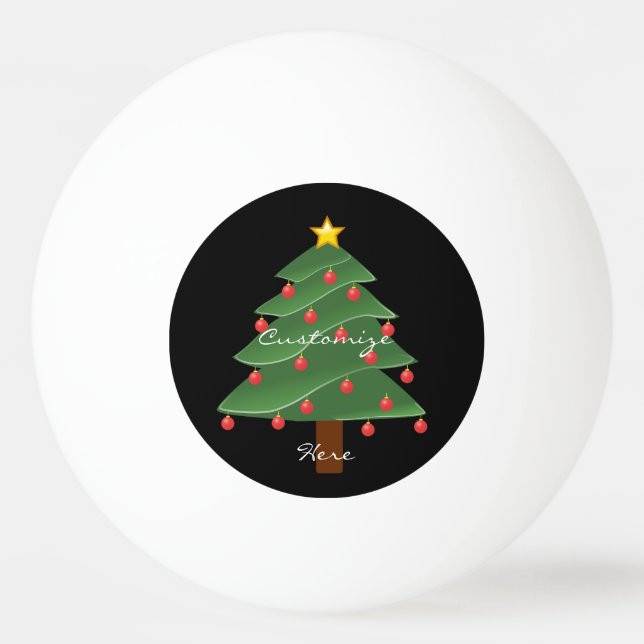 Bolinha De Ping Pong Árvore Natal Trocado (Frente)