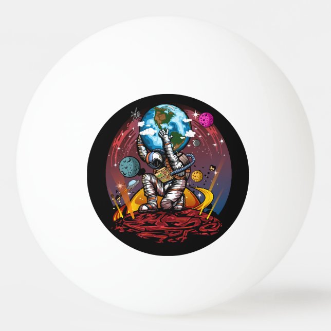 Bolinha De Ping Pong Atlas Space Man (Frente)