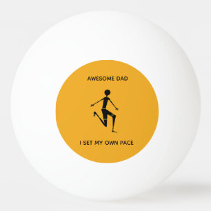 Bolinha De Ping Pong Atleta Silhouette Incrível do pai