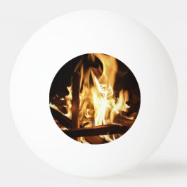 Bolinha De Ping Pong Através das chamas