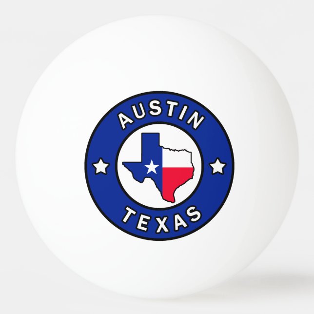 Bolinha De Ping Pong Austin Texas (Frente)