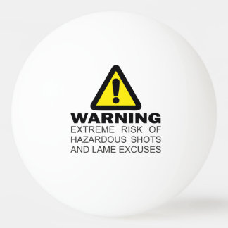 Bolinha De Ping Pong Aviso de tiro perigoso e perigoso de risco extremo