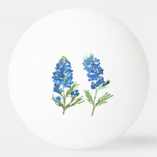 Bolinha De Ping Pong Azulboninas Texas Floral vintage aquarela