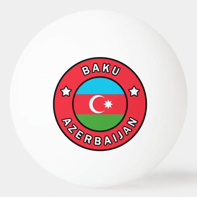 Bolinha De Ping Pong Baku Azerbaijão (Frente)