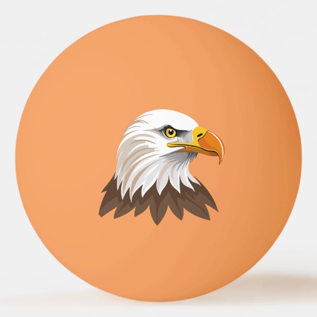 Bolinha De Ping Pong Bald eagle head (Frente)