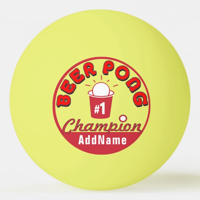 Bolinha De Ping Pong Ball da Liga Oficial do Ping Pong Personalizado (Frente)