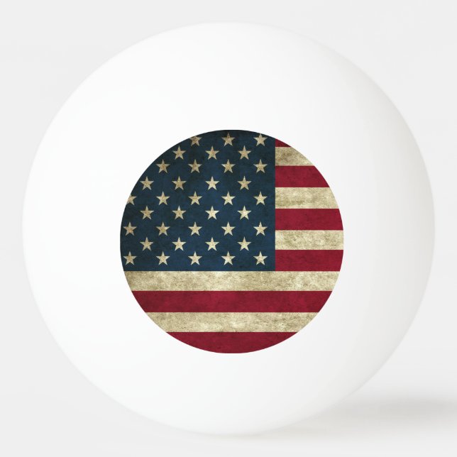 Bolinha De Ping Pong Ball Pong - Bandeira Americana (Frente)