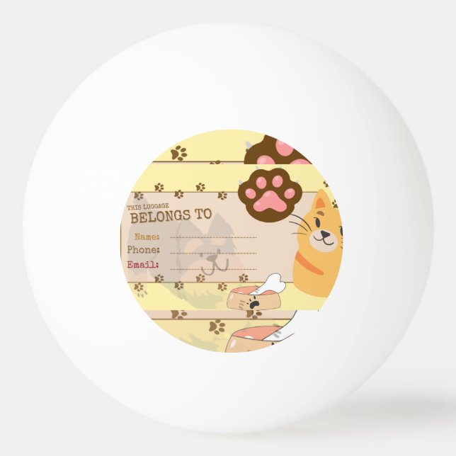 Bolinha De Ping Pong balle de golf (Frente)