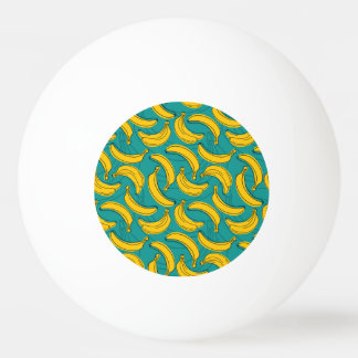 Bolinha De Ping Pong Banana Amarela: Vintagem de Contorno Preta