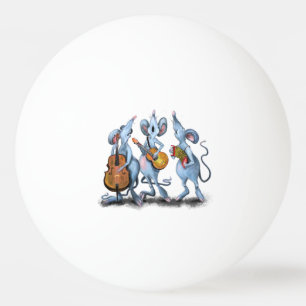 Bolinha De Ping Pong Banda Romântica Engraçada - Desenho Animal de Ca