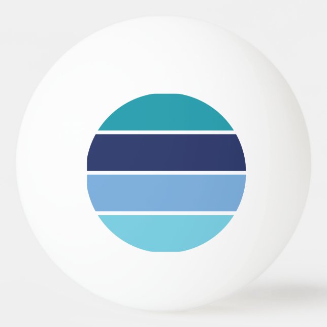 Bolinha De Ping Pong Bandas Azuis (Frente)