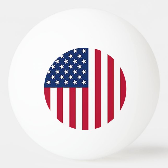 Bolinha De Ping Pong bandeira americana (Frente)