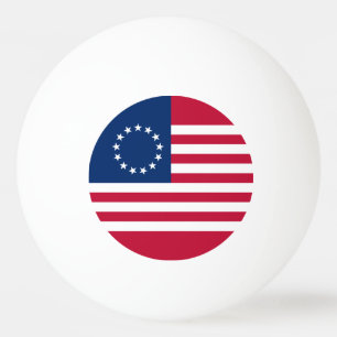 Bolinha De Ping Pong Bandeira Americana Betsy Ross