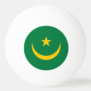 Bolinha De Ping Pong Bandeira Antiga da Mauritânia