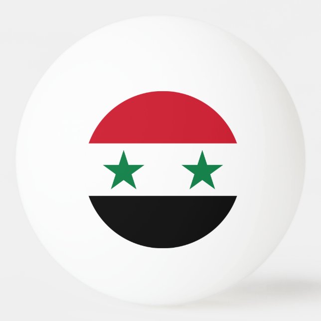 Bolinha De Ping Pong Bandeira antiga da Síria (Frente)