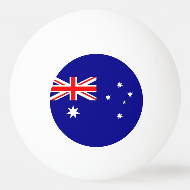 Bolinha De Ping Pong Bandeira australiana (Frente)