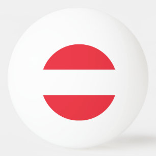 Bolinha De Ping Pong Bandeira Austríaca Patriótica