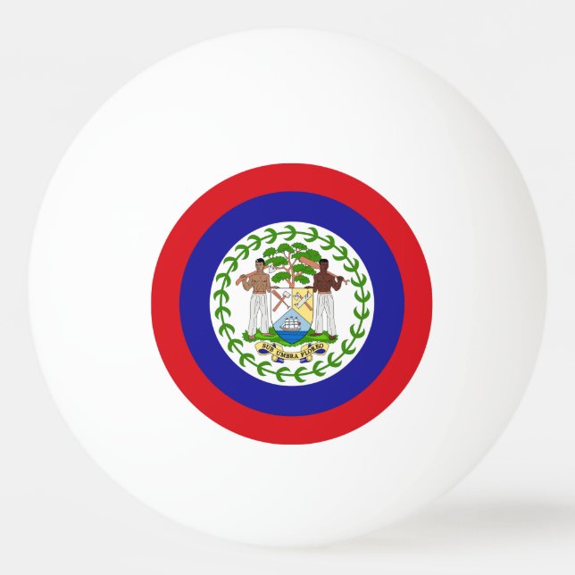 Bolinha De Ping Pong Bandeira Belizenha (Verso)