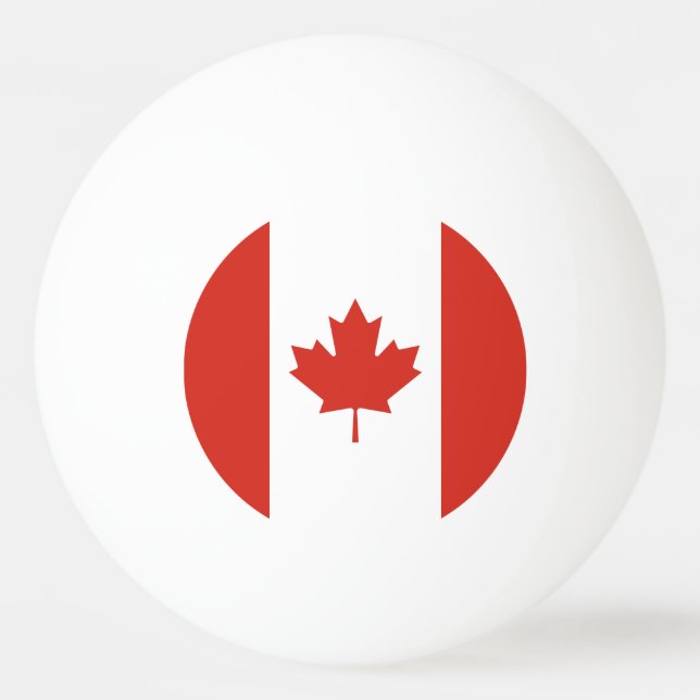 Bolinha De Ping Pong Bandeira Canadense Patriótica (Verso)