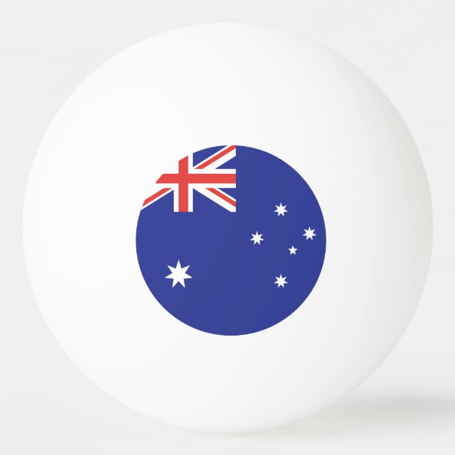 Bolinha De Ping Pong Bandeira da Austrália (Frente)