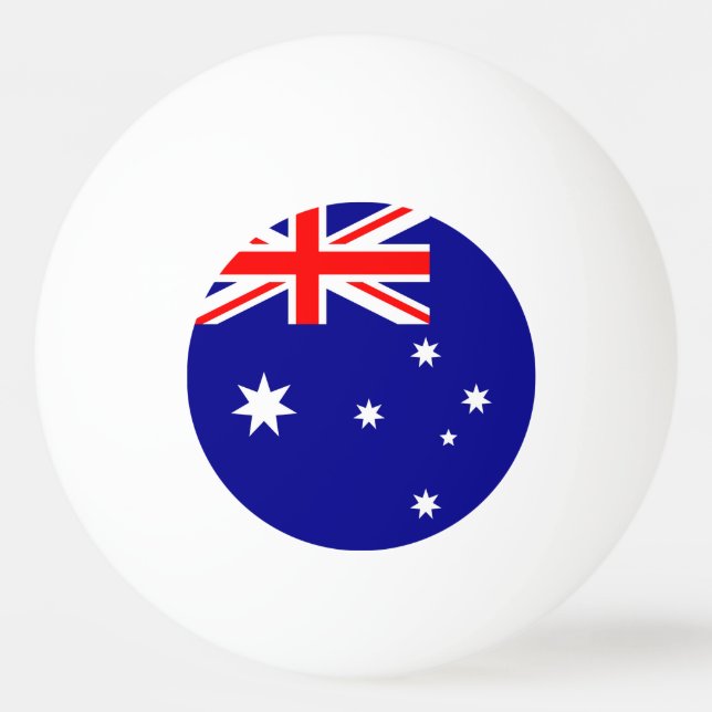 Bolinha De Ping Pong Bandeira da Austrália (Frente)