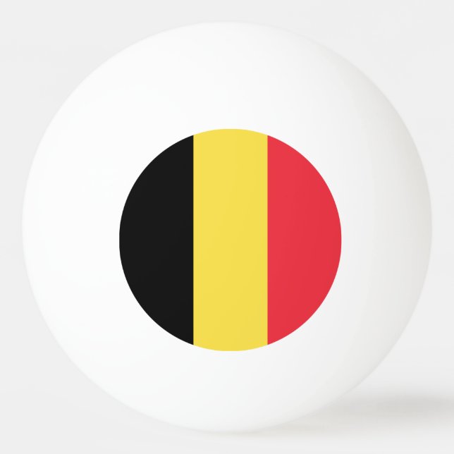 Bolinha De Ping Pong Bandeira da Bélgica (Frente)