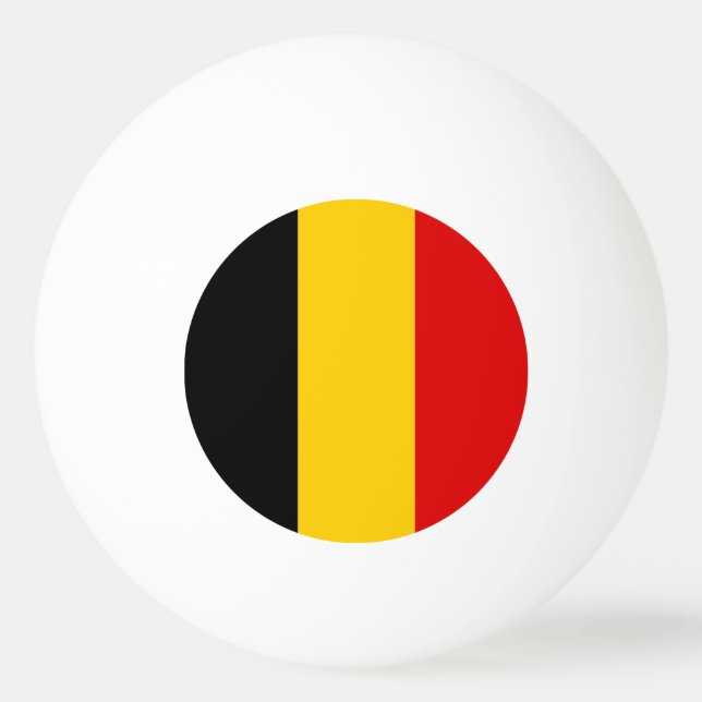 Bolinha De Ping Pong Bandeira da Bélgica (Frente)