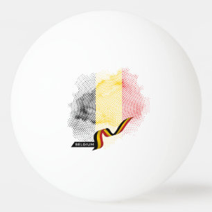 Bolinha De Ping Pong Bandeira da Bélgica