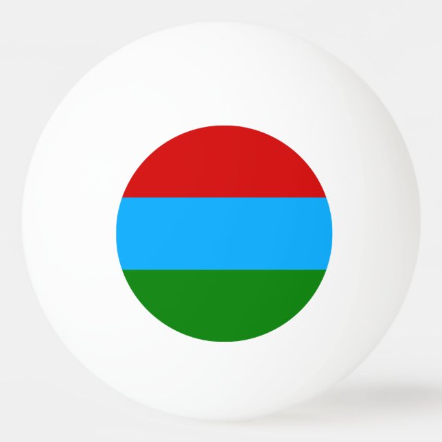 Bolinha De Ping Pong Bandeira da Carélia (Frente)