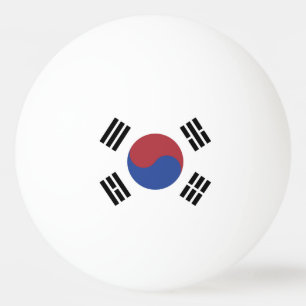 Bolinha De Ping Pong Bandeira da Coreia do Sul