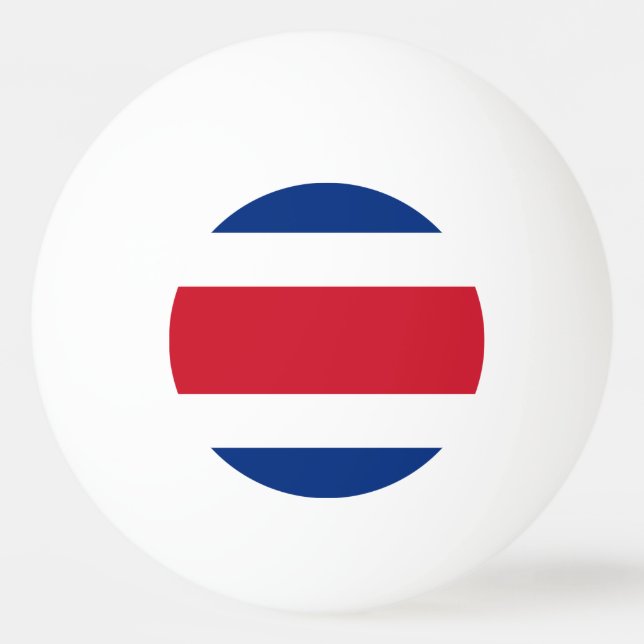 Bolinha De Ping Pong bandeira da Costa Rica (Frente)