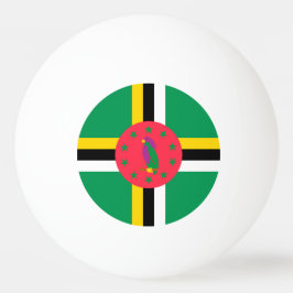Bolinha De Ping Pong Bandeira da Domínica
