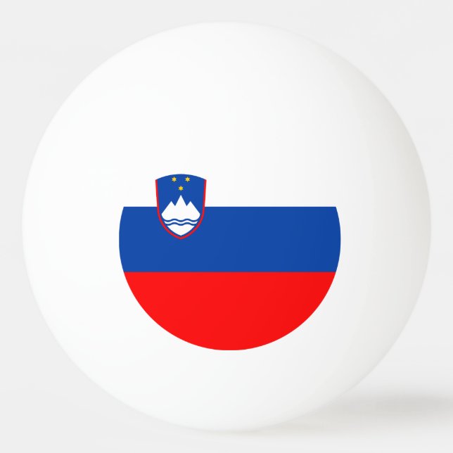 Bolinha De Ping Pong Bandeira da Eslovênia (Frente)