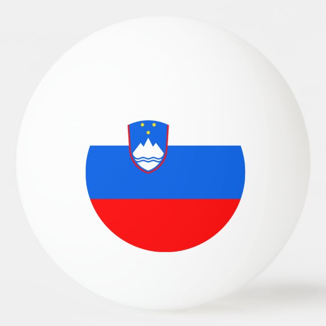 Bolinha De Ping Pong Bandeira da Eslovênia (Frente)