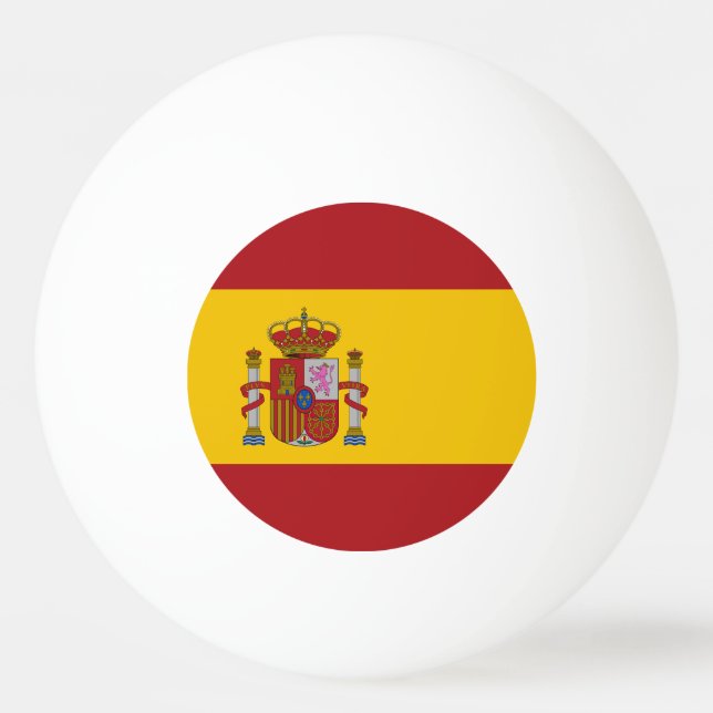 Bolinha De Ping Pong Bandeira da Espanha (Frente)