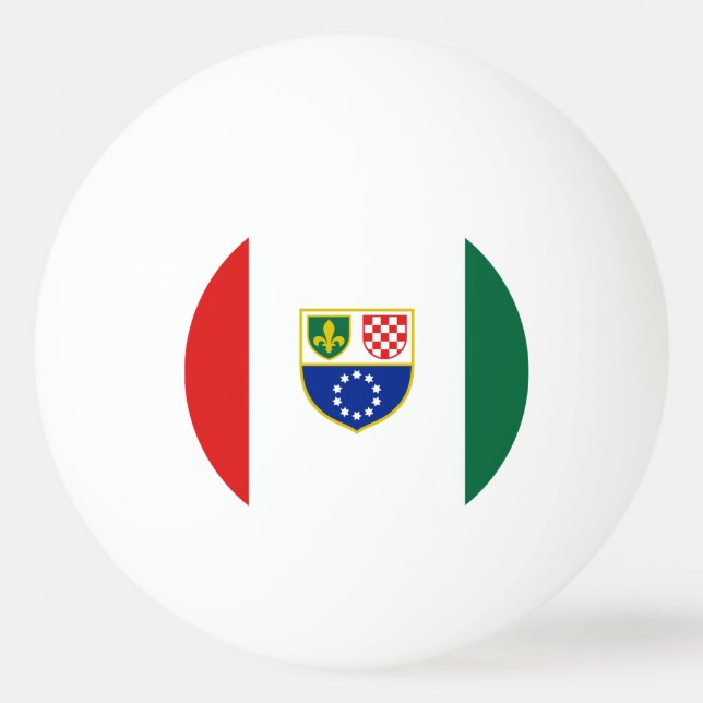 Bolinha De Ping Pong Bandeira da Federação da Bósnia e Herzegovina (Frente)