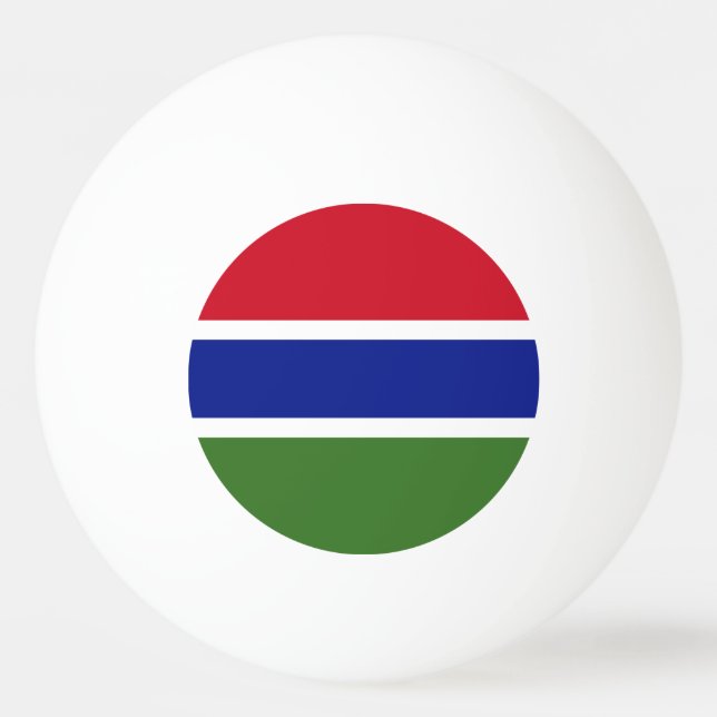 Bolinha De Ping Pong Bandeira da Gâmbia (Frente)