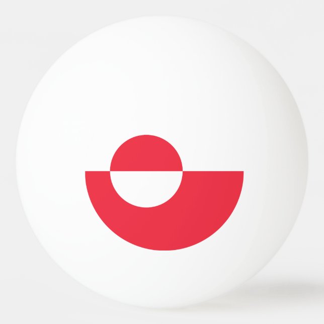 Bolinha De Ping Pong Bandeira da Gronelândia (Frente)