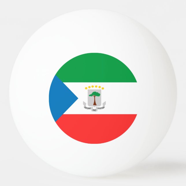 Bolinha De Ping Pong Bandeira da Guiné Equatorial (Frente)