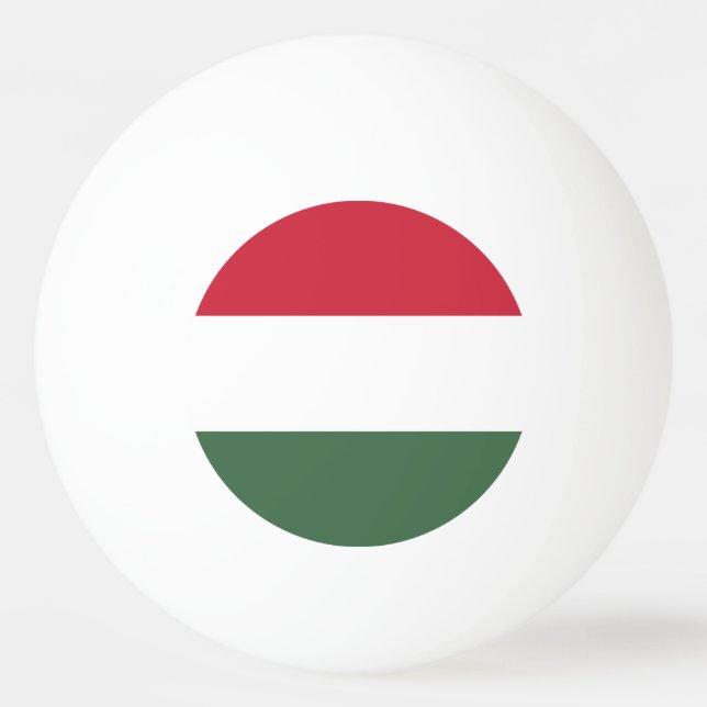 Bolinha De Ping Pong Bandeira da Hungria (Frente)