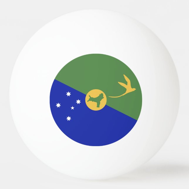 Bolinha De Ping Pong bandeira da Ilha do Natal (Frente)