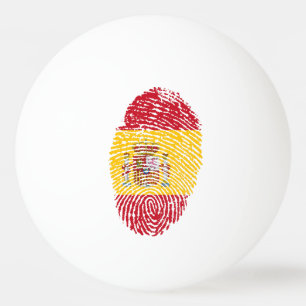 Bolinha De Ping Pong Bandeira da impressão digital do toque do espanho