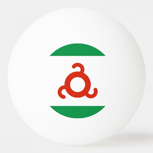 Bolinha De Ping Pong Bandeira da Ingushetia (Frente)