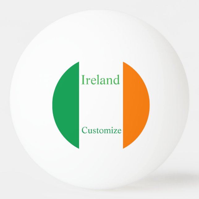 Bolinha De Ping Pong Bandeira da Irlanda Thunder_Cove (Frente)