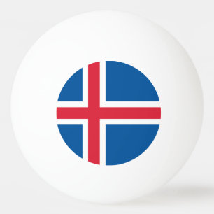 Bolinha De Ping Pong Bandeira da Islândia